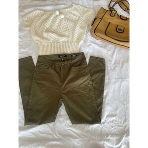 Judy Blue Women's Green Skinny Fit Jeans Size 27 Mid Rise 5-Pocket Design